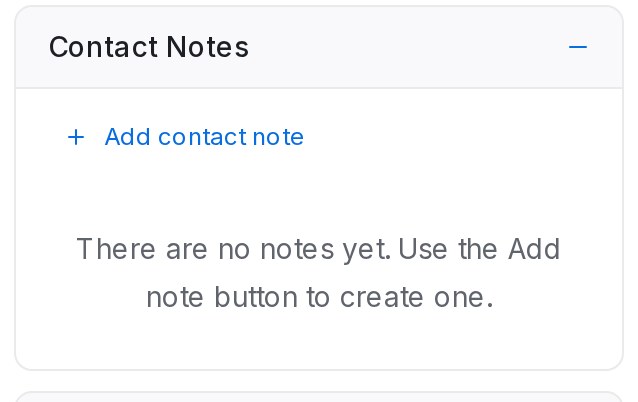 Contact Notes
