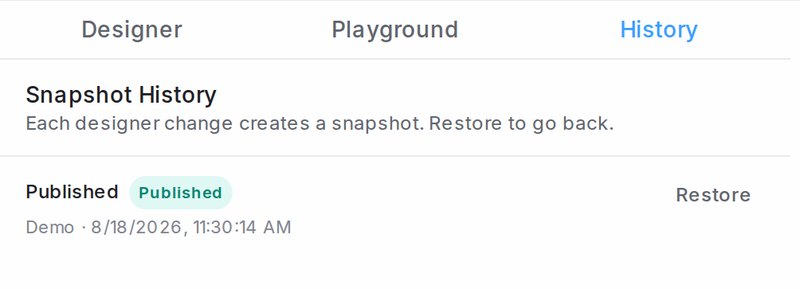 Snapshot History