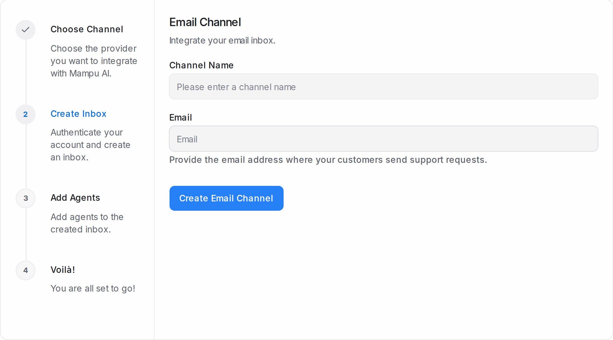 Borang Email Channel