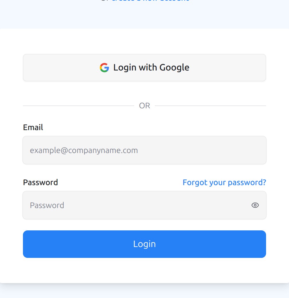The sign-in page