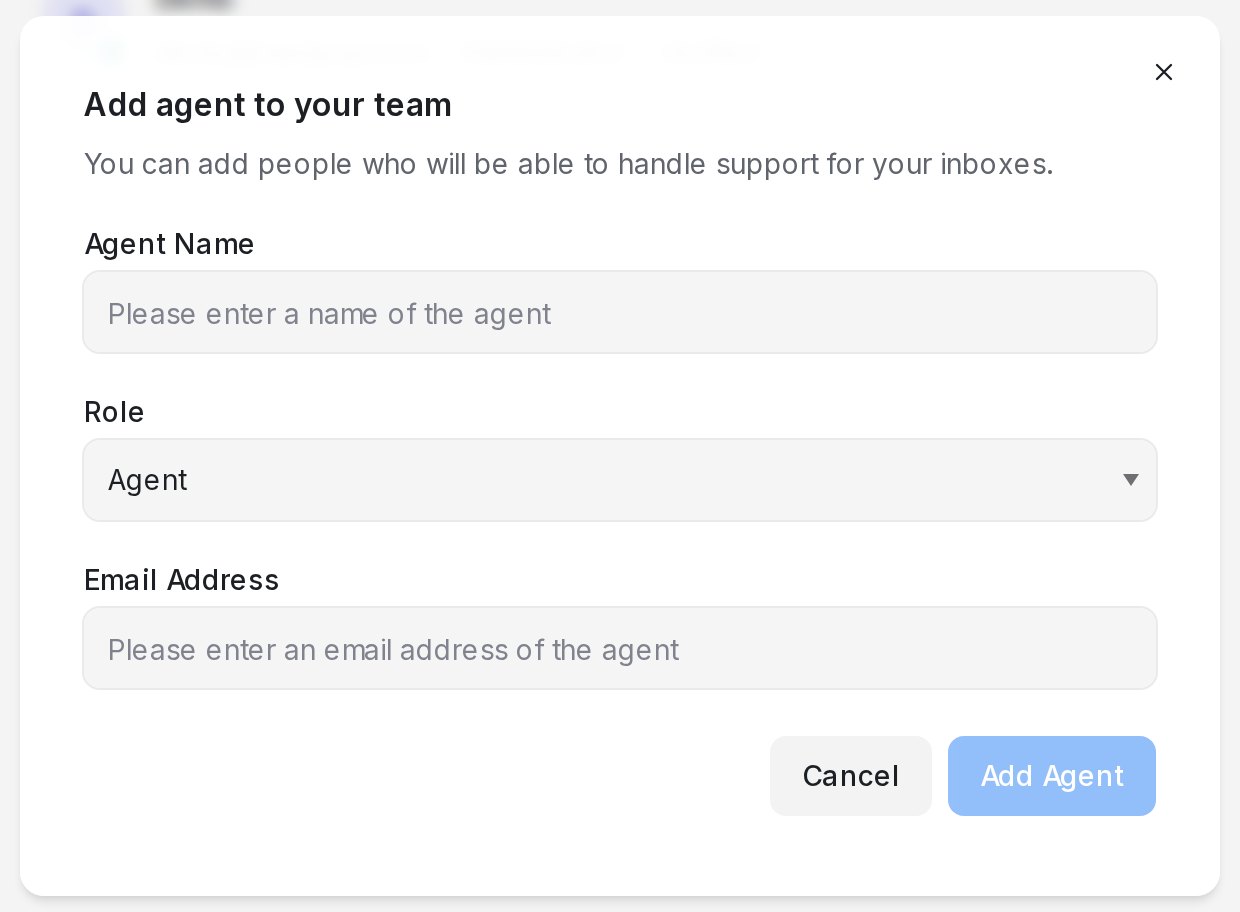 The Add agent dialog